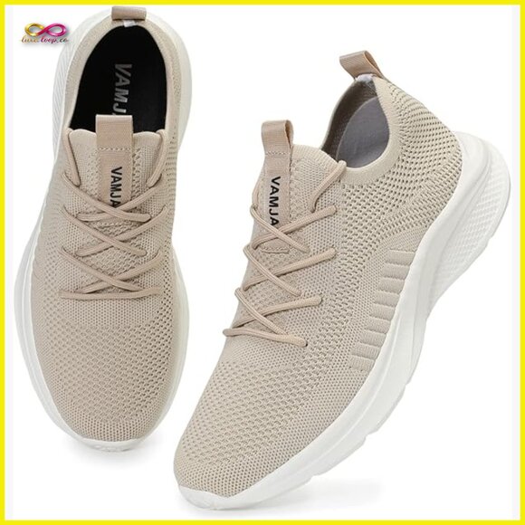 Lightweight Breathable Mesh Sneakers Lace Up Walking Shoes Casual Athletic